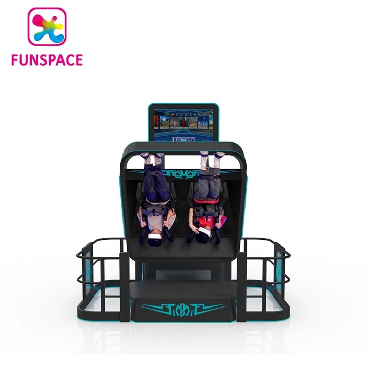 2 Players 360 Degree VR Chair Roller Coaster Simulator